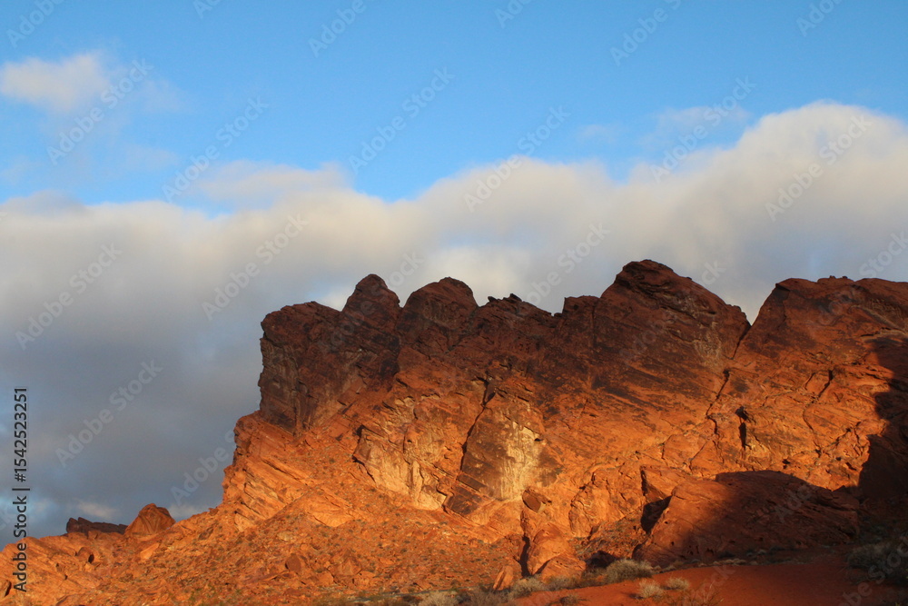 Fototapeta premium Scenic red rocks and blue sky