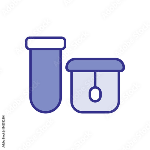 Biomaterial Containers icon vector