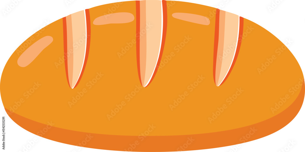 Obraz premium vector illustration of a bread