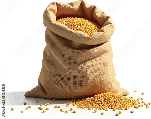 Bag of soybeans bulk soybeans soybeans in sack soybean harvest soybeans agriculture soybeans farming