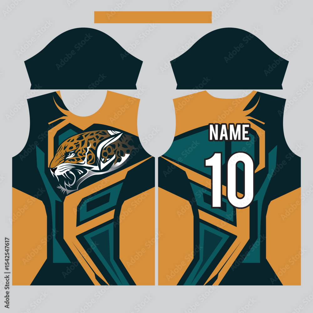 Fototapeta premium jaguar t-shirt design