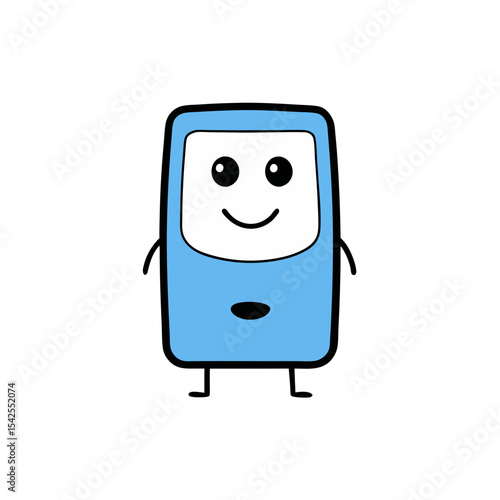 Cute Vector Illustration of a Smiling Dehumidifier