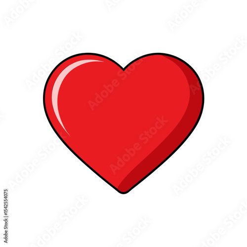 Minimalist Vector Illustration of a Red Heart with Highlight Free Download Minimalist Vector Illustration of a Red Heart with Highlight - GFXLoad