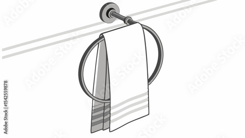 Bathroom Towel Ring Design Elegant and Functional Towel Hanging Solution