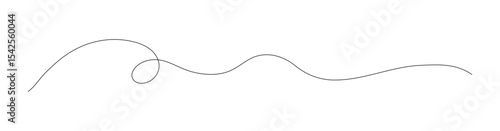 A simple curvy line drawing for decoration, design projects, and creative use.