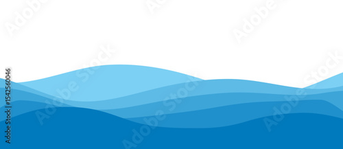 An overlapping wave pattern with gradient shades. Perfect for digital backgrounds.