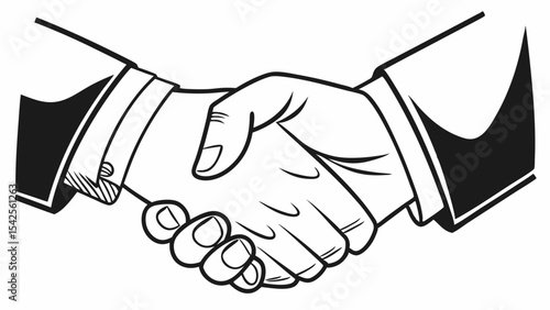 Successful Partnership A Handshake Representing Collaboration and Agreement