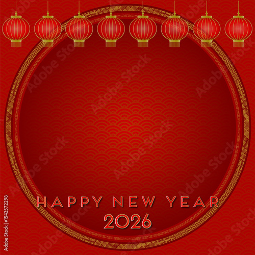 New Year Festival, Greeting Card, Bless, 
Happiness, Celebrate, Send Happiness