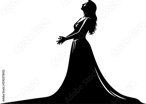 Opera Singer Silhouette

