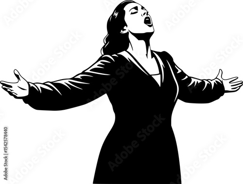 Opera Singer Silhouette

