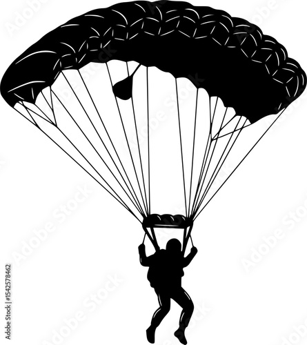 Parachutist Silhouette
