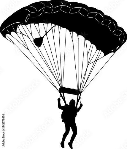 Parachutist Silhouette
