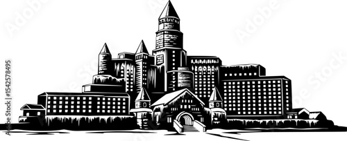 Ice Hotel Silhouette
