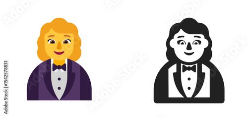 Woman in Tuxedo Icon
