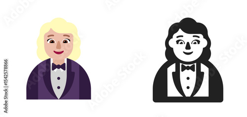 Woman in Tuxedo Icon
