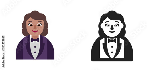 Woman in Tuxedo Icon
