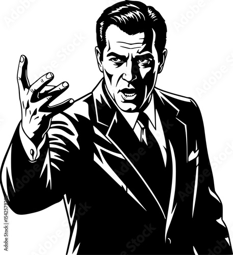 Silhouette of an actor gesturing dramatically
