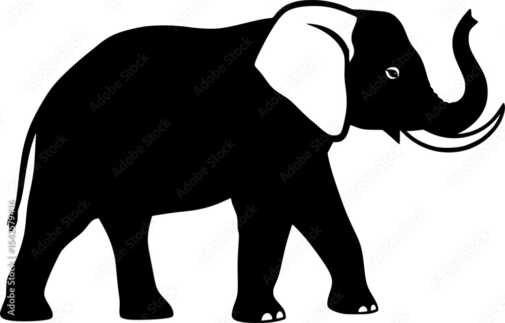 Fototapeta premium Elephant Silhouette 