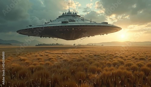 ミステリーサークルを作るUFO