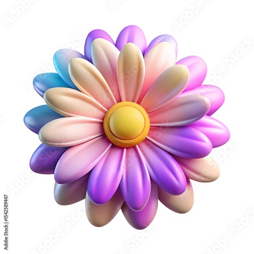 White and purple flower