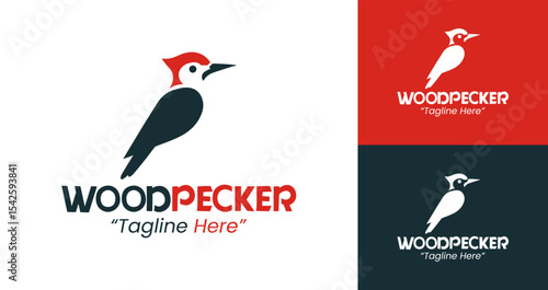 Creative and Elegant Woodpecker Logo for Business and Personal Branding