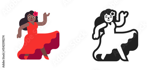 Flamenco Dancer Brown