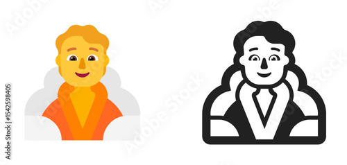 Person in Steam Bath Orange