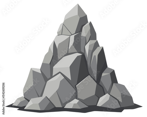 Dramatic Rock Pile Formation Geology Stone Landscape Mineral Deposit