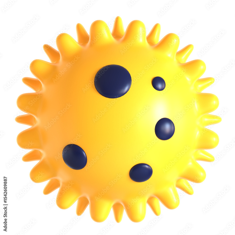 Fototapeta premium bacteria biology 3d icon illustration