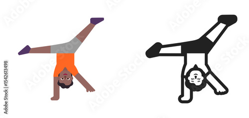 Gymnast Brown Orange