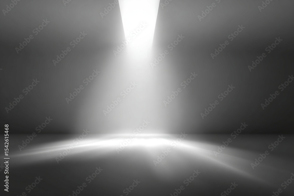 Grayscale Studio Backdrop with Overhead Lighting Grayscale Studio Backdrop with Overhead Lighting
