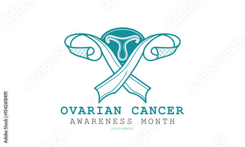 Ovarian Cancer Awareness Month. Ovarian Cancer concept Design.