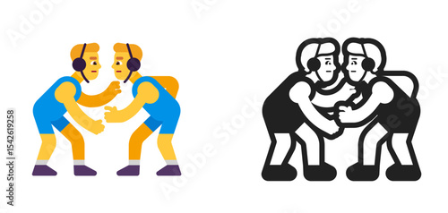 Wrestling Partners Blue