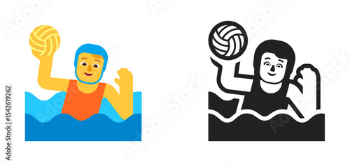 Water Polo Player Orange
