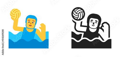 Water Polo Player Blue
