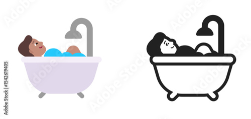 Person in Bathtub Brown