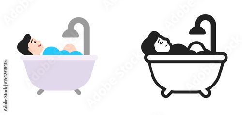 Person in Bathtub Pale