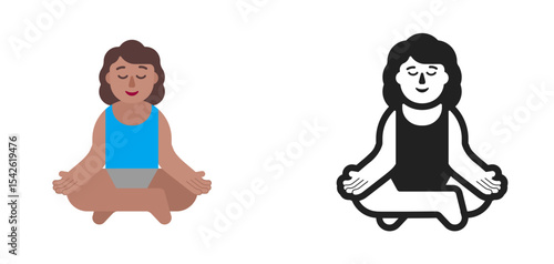 Person Sitting Medium Blue