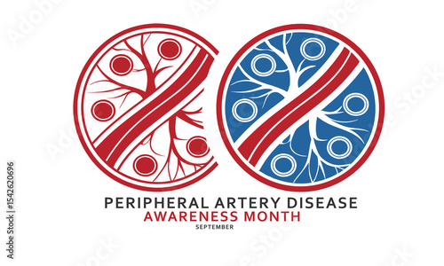 Peripheral Artery Disease Awareness Month, concept Background.