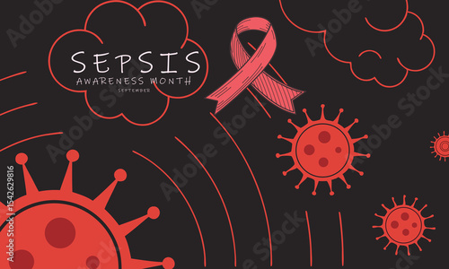 Sepsis Awareness Month. Sepsis concept Background.