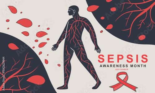 Sepsis Awareness Month. Sepsis concept Background.