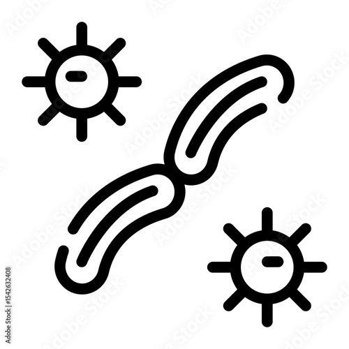 genome map line icon