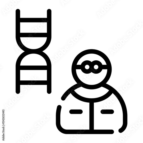 lab technician line icon