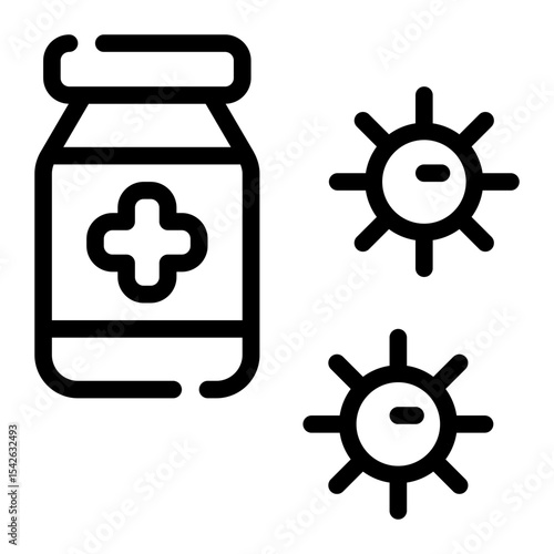 vaccine line icon