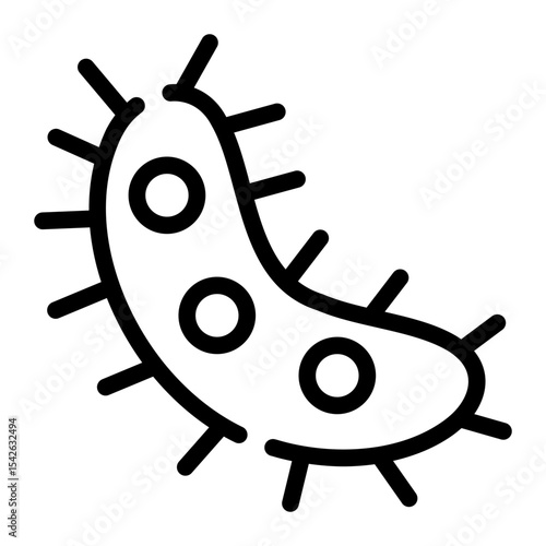 bacteria line icon