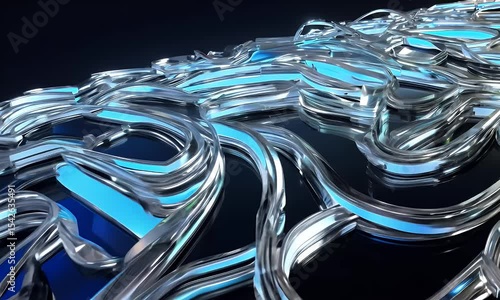 Wallpaper Mural Abstract Chrome Metal Liquid Flowing Torontodigital.ca