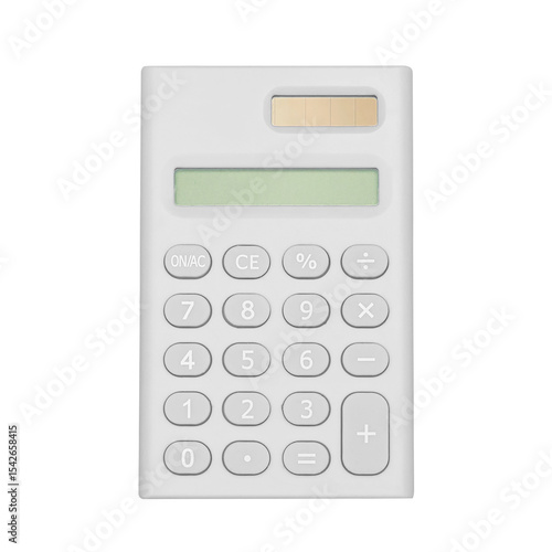 Whitey Calculator Isolated on White Background for Office or Educational Use