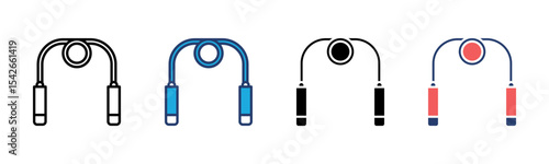 Skipping Rope icon sheet multiple style collection