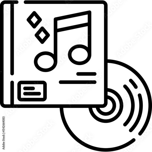 Vinyl Line Icon