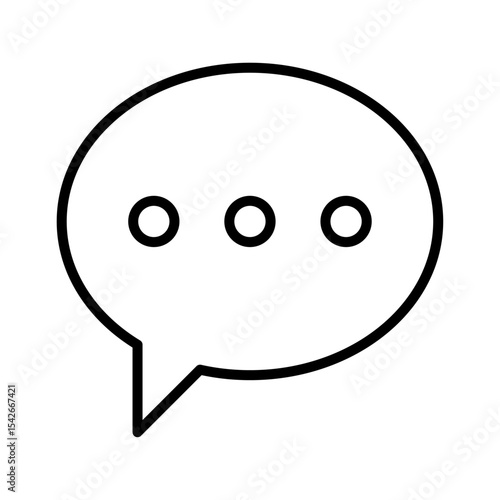 Comment flat icon vector set, linear outline icon, minimal vector illustration for interface design